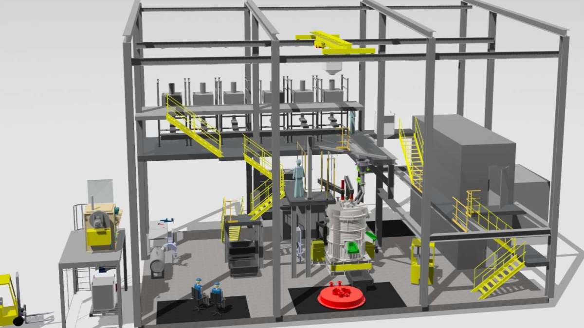 Konzept des DRI-Einschmelzers von Bluemetals GmbH