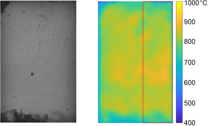 Zunderdetektion: SW-Aufnahme und Temperaturfeld