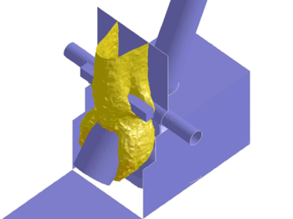 CFD-Simulation Roheisenchargieren