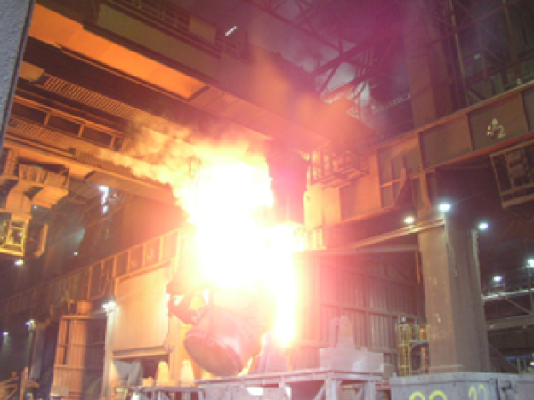 Roheisenchargieren Konverter, nicht optimierte Sekundärabsaugung